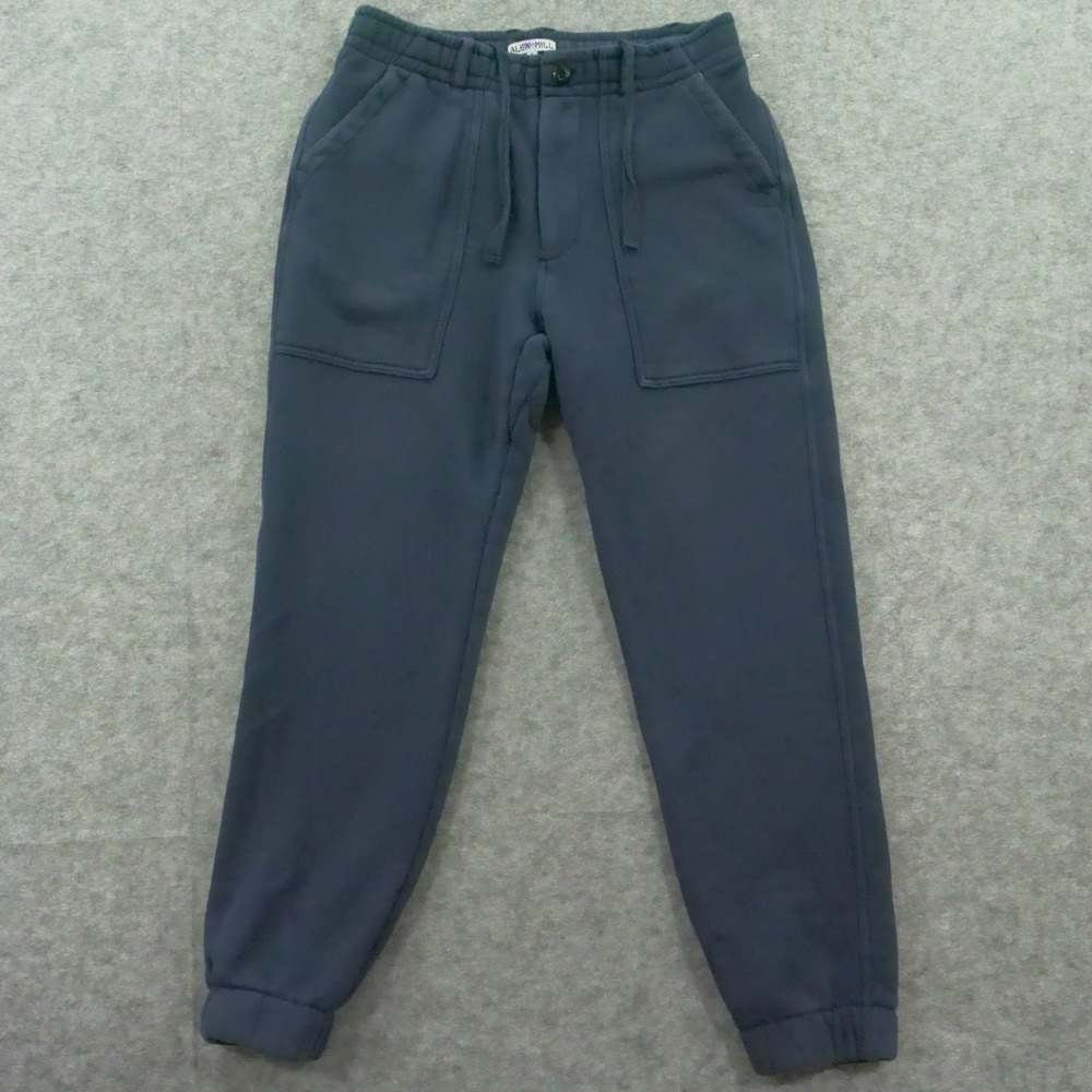 Alex Mill Sweatpants Mens Medium Blue Terry Cloth Jogger Elastic Waist Drawstrin